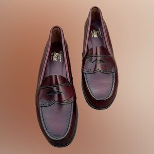 G.H. Bass & Co. Men's Burgundy Penny Loafers